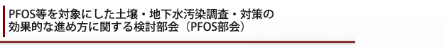 PFOS����Ώۂɂ����y��E�n�������������E�΍�̌��ʓI�Ȑi�ߕ��Ɋւ��錟������iPFOS����j
